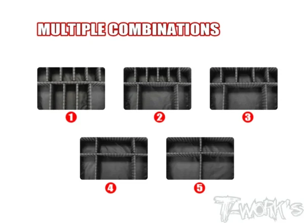 T-Work's Hard Case Parts Large Bag (Hard Separator)