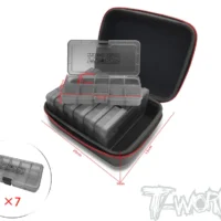 T-Work's Compact Hard Case with 7pcs. of 10 Case Hardware Storage Boxes