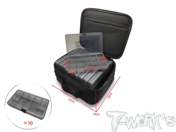 T-Work's Multi-function Bag with 10 of 15 Case Hardware Storage Boxes