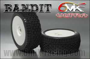 6Mik "Bandit"  Tyres glued on rims - 15/25 compound (pair)