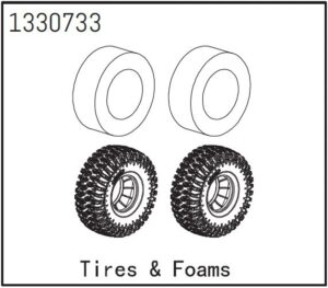 Absima Tires & Foams (2) - BronX