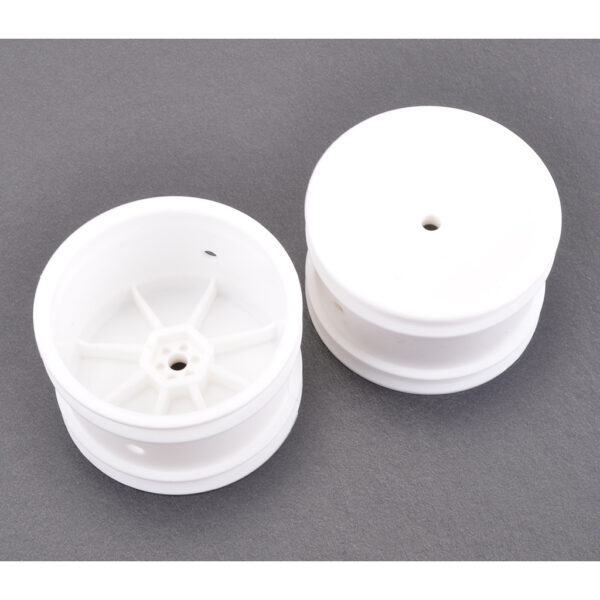 Schumacher Wheel; Hex Rear - White - Off Road - pr