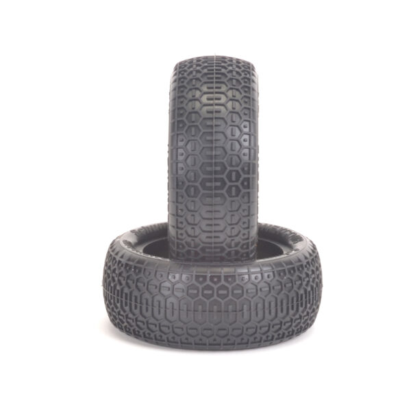 Schumacher 1:10 HONEYCOMB 4wd Front Tires Yellow (2) (U6861)
