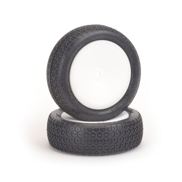 Schumacher HONEYCOMB 1/10 2wd Front Tyres PreG (Y)