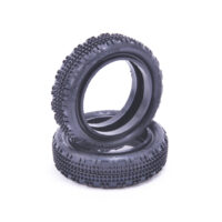 Schumacher 1:10 FUSION SLIM 2wd Front Tires Yellow (2) (U6901)