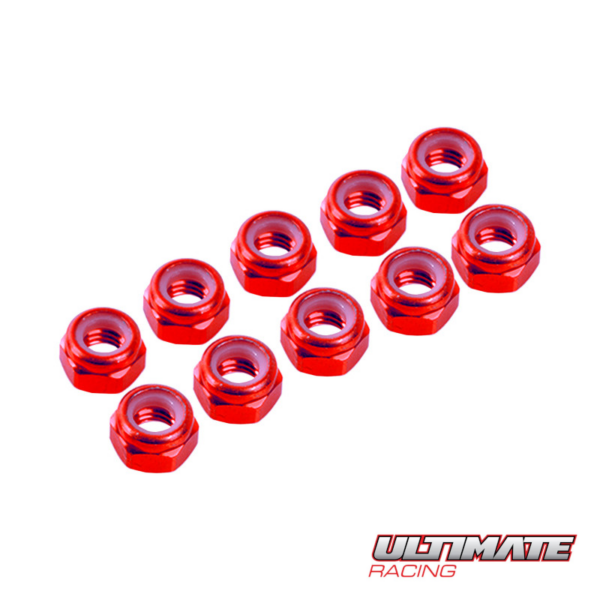 Nuts M4 Nylon AL (10) (UR1514) Ultimate Racing