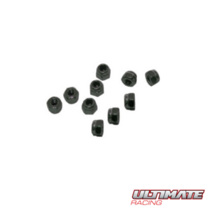 Nuts M2.5 Nylon Black (10) (UR165250) Ultimate Racing