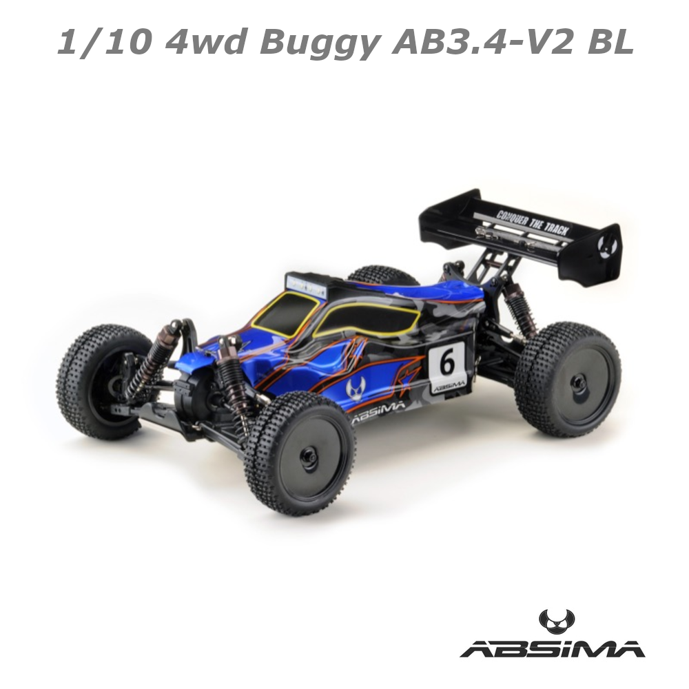 Absima 1/10 4wd Buggy AB3.4-V2 Brushless RTR 1 Absima 1/10 4wd Buggy AB3.4-V2 Brushless RTR