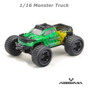 Absima 1/16 4wd Monster Truck MINI AMT RTR RC Car yellow/green #16008