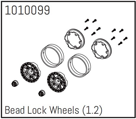 Absima 1.2" Beadlock Wheels - PRO Crawler 1:18 (4) 1 Absima 1.2" Beadlock Wheels - PRO Crawler 1:18 (4)