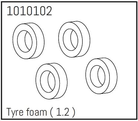 Absima 1.2" Tyre Foam - PRO Crawler 1:18 (4) 1 Absima 1.2" Tyre Foam - PRO Crawler 1:18 (4)