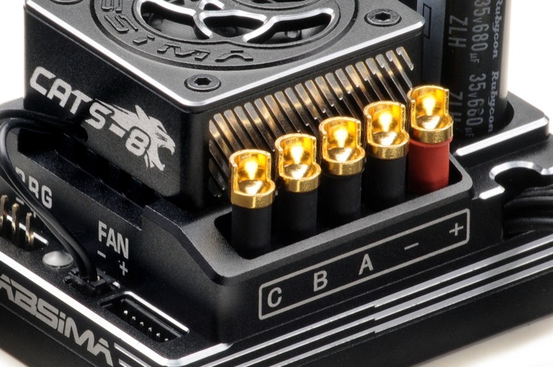 Absima 1:8 Brushless Competition ESC "CATS-8" 200A 5 Absima 1:8 Brushless Competition ESC "CATS-8" 200A