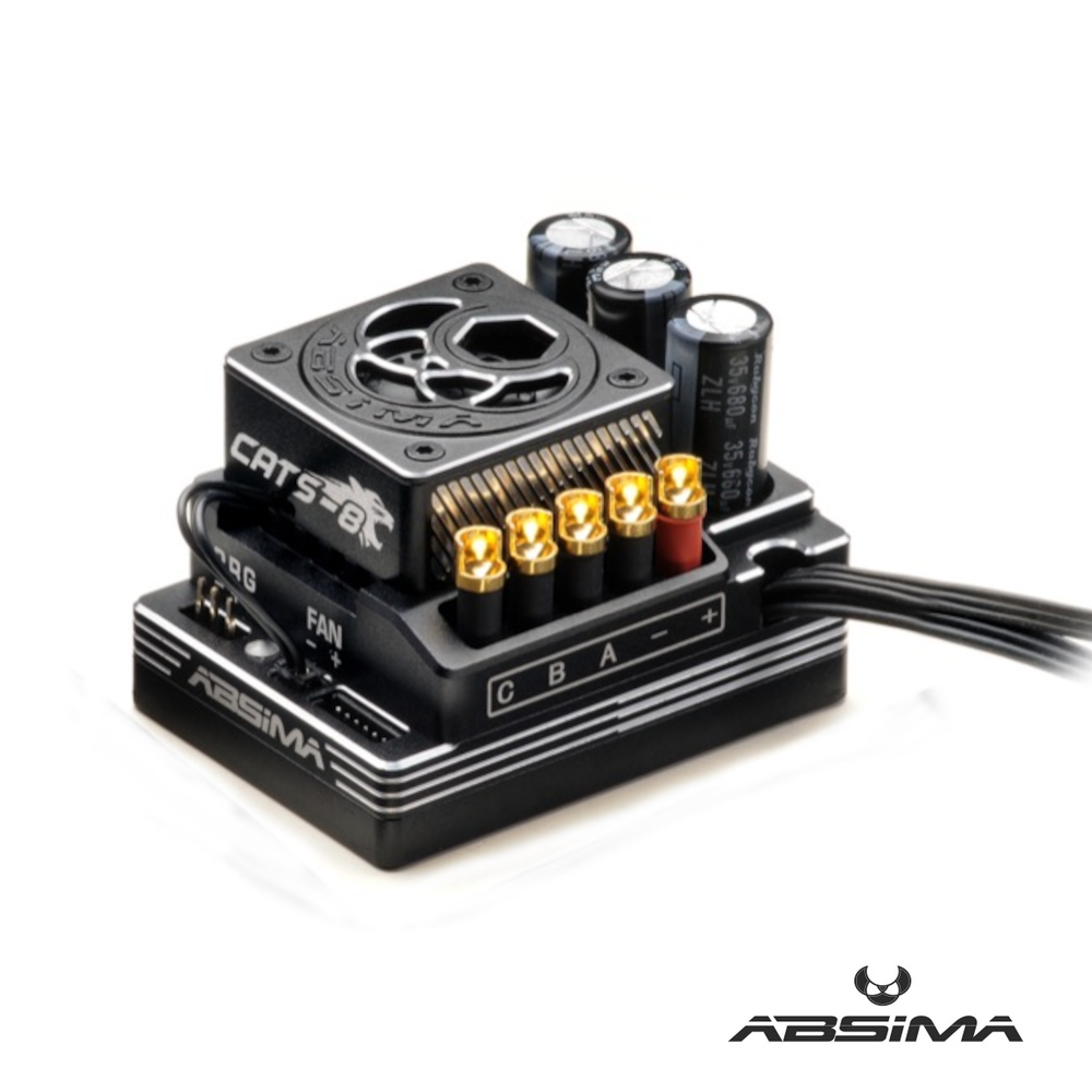 Absima 1:8 Brushless Competition ESC "CATS-8" 200A 1 Absima 1:8 Brushless Competition ESC "CATS-8" 200A