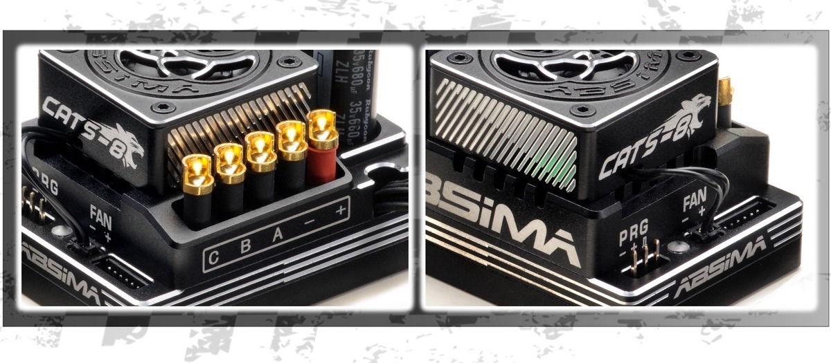 Absima 1:8 Brushless Competition ESC "CATS-8" 200A 8 Absima 1:8 Brushless Competition ESC "CATS-8" 200A