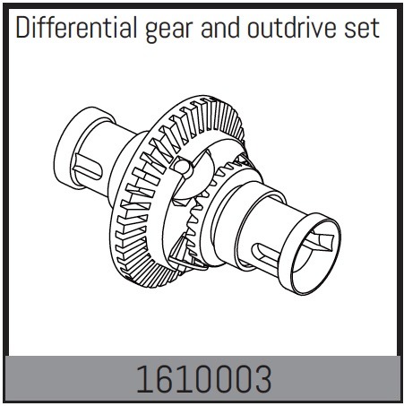 Absima 1610003 Differential gear and outdrive set 1 Absima 1610003 Differential gear and outdrive set