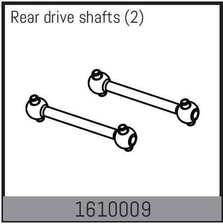 Absima 1610009 Rear drive shafts (2) 1 Absima 1610009 Rear drive shafts (2)