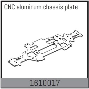 Absima 1610017 CNC aluminum chassis plate