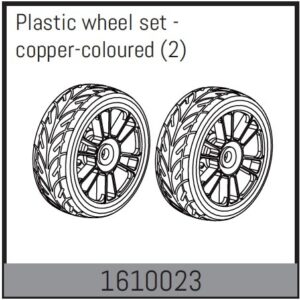 Absima 1610023 Plastic wheel set - copper-coloured (2)