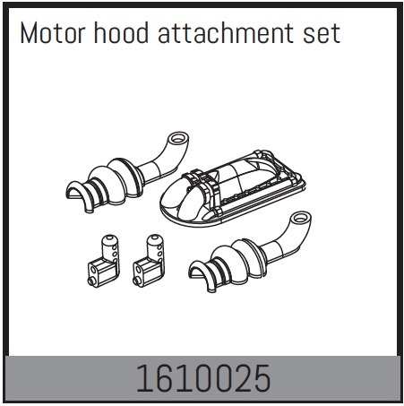 Absima 1610025 Moottorikuvun kiinnityssarja 1 Absima 1610025 Motor hood attachment set