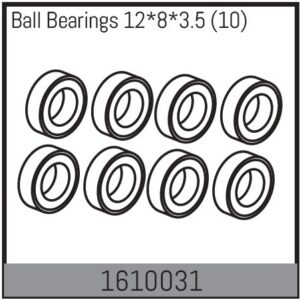 Absima 1610031 Ball Bearings 8x12x3.5mm (10)