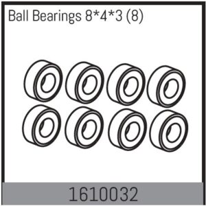 Absima 1610032 Ball Bearings 4x8x3mm (8)