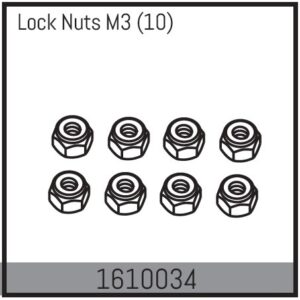 Absima 1610034 Lock Nuts M3 (10)