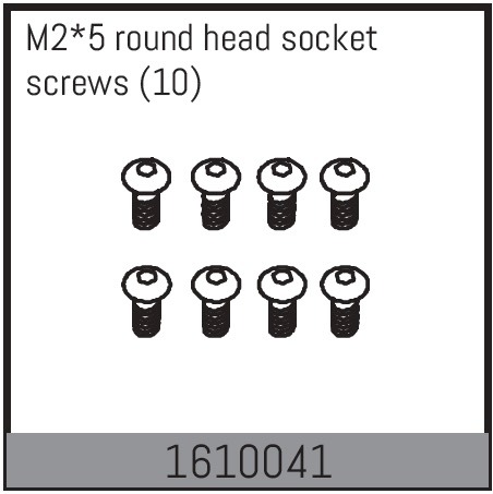 Absima 1610041 Screws BH M2x5mm (10) 1 Absima 1610041 Screws BH M2x5mm (10)