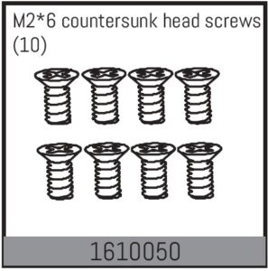 Absima 1610050 Screws M2x6mm FH PH (10)