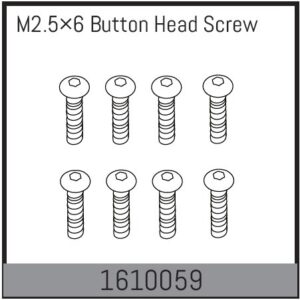 Absima 1610059 Screws BH M2.5x6mm (8)