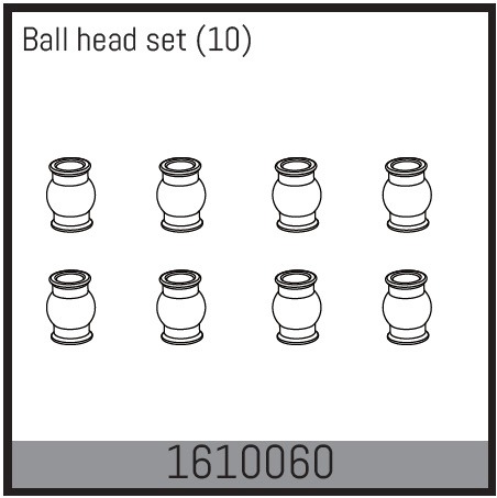 Absima 1610060 Ball head set (10) 1 Absima 1610060 Ball head set (10)