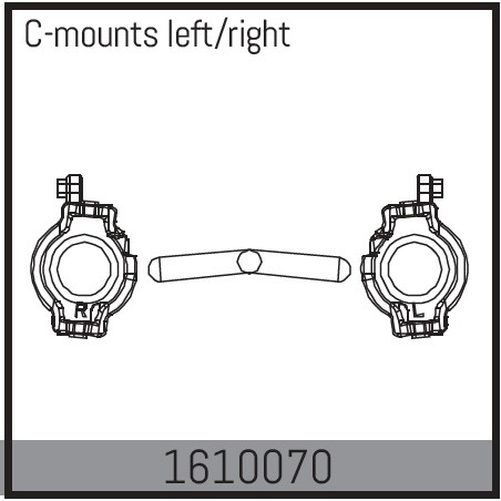 Absima 1610070 C-Mounts L/R 1 Absima 1610070 C-Mounts L/R