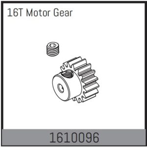 Absima 1610096 Pinion 16T for 380 Motor