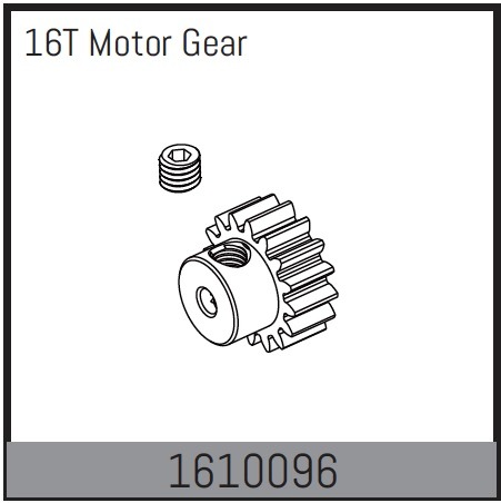 Absima 1610096 Pinion 16T for 380 Motor 1 Absima 1610096 Pinion 16T for 380 Motor
