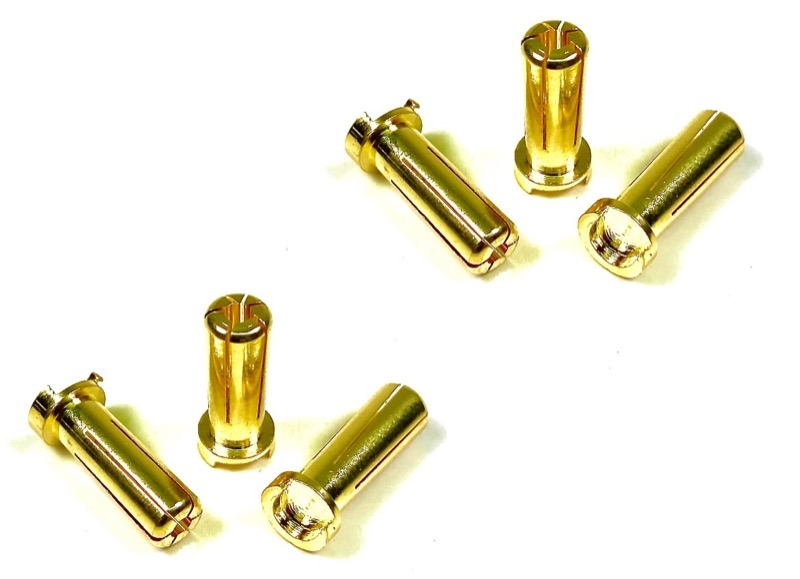 Absima 5-mm-Bullet-Stecker (6) 1 Absima 5mm Bullet Plugs (6)