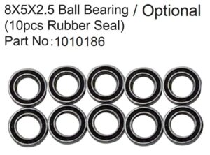 Absima 5x8x2.5mm Ball Bearing 2RS (10)