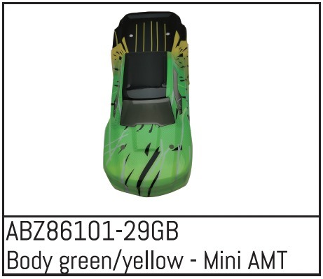 Absima ABZ86101-29GB Body green/yellow - Mini AMT 1 Absima ABZ86101-29GB Body green/yellow - Mini AMT