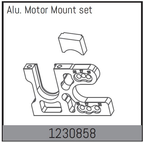 Absima Aluminium Motor Mount 1 Absima Aluminium Motor Mount