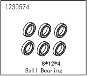 Absima Ball Bearing 12x18x4mm (6) #1230574