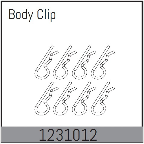 Absima Body Clips (8) - CR3.4eco 1 Absima Body Clips (8) - CR3.4eco