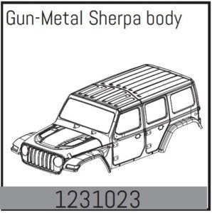 Absima Body gun-met. - Sherpa