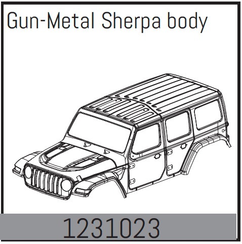Absima Body gun-met. - Sherpa 1 Absima Body gun-met. - Sherpa