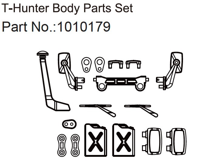 Absima Body Part Set T-Hunter - EVO 1:18 1 Absima Body Part Set T-Hunter - EVO 1:18