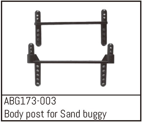 Absima Karosseriehalter für Sandbuggy V/H 1 Absima Body Post for Sand Buggy F/R