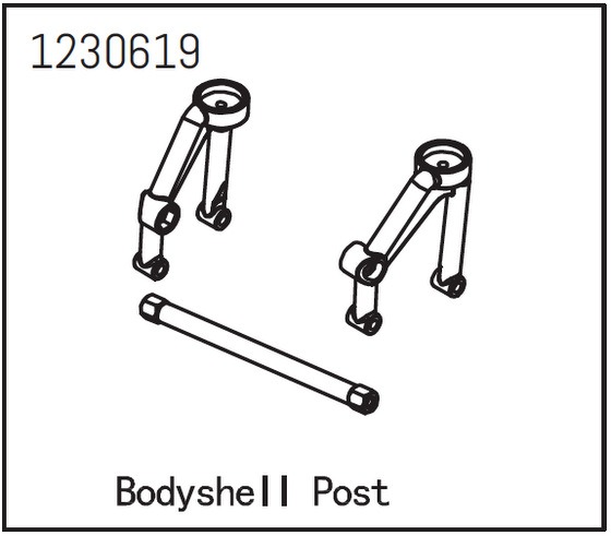 Absima Body Shell Post front 1 Absima Body Shell Post front