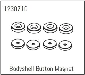 Absima Bodyshell Button Magnet (4) - Khamba