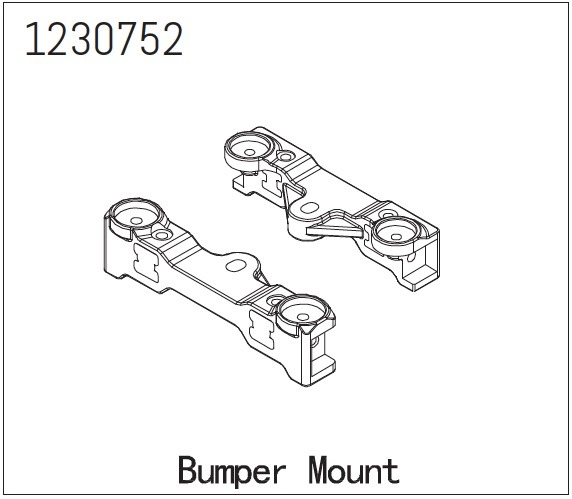 Absima Bumper Mount Set - LANDI 1 Absima Bumper Mount Set - LANDI