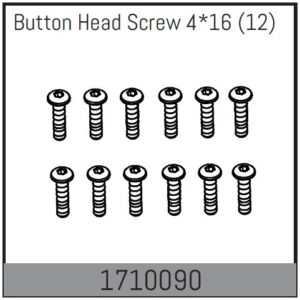 Absima Button Head Screw 4*16 (12)