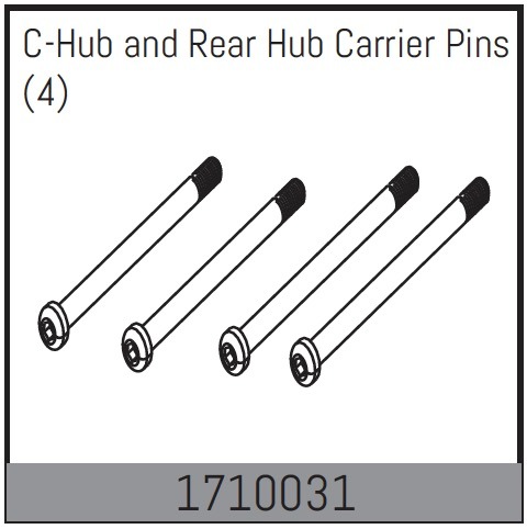 Absima C-Hub and Rear Hub Carrier Pins (4) 1 Absima C-Hub and Rear Hub Carrier Pins (4)