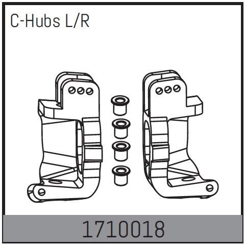 Absima C-Hubs L/R 1 Absima C-Hubs L/R