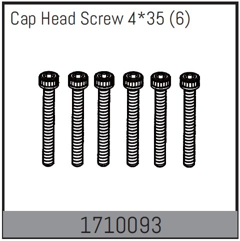 Absima Cap Head Screw 4*35 (6) 1 Absima Cap Head Screw 4*35 (6)